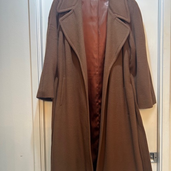 Regency Pure Cashmere Coat with  large shoulder pads - Picture 8 of 13
